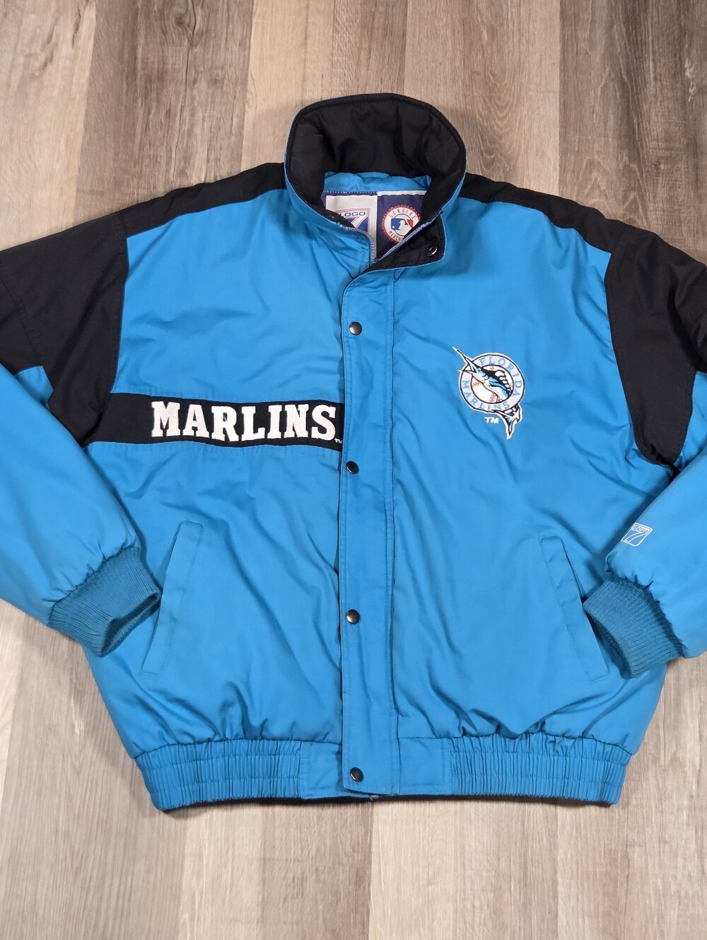 Vintage Florida Marlins Logo7 Jacket Size Large